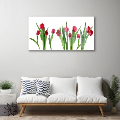 Glasbild aus Plexiglas® Tulpen Pflanzen