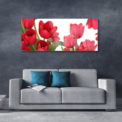 Glasbild aus Plexiglas® Tulpen Pflanzen