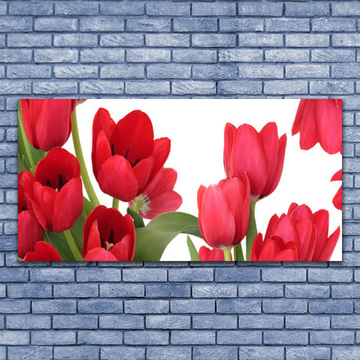 Glasbild aus Plexiglas® Tulpen Pflanzen