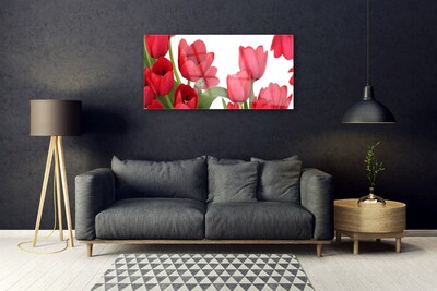 Glasbild aus Plexiglas® Tulpen Pflanzen