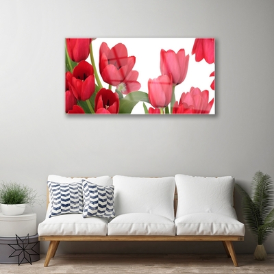 Glasbild aus Plexiglas® Tulpen Pflanzen