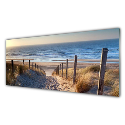 Glasbild aus Plexiglas® Strand Fußpfad Landschaft