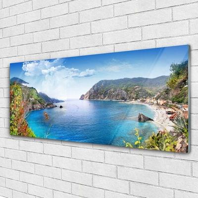 Glasbild aus Plexiglas® Bucht Landschaft