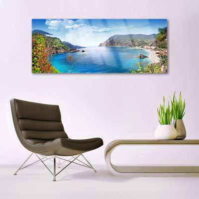 Glasbild aus Plexiglas® Bucht Landschaft