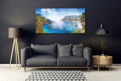 Glasbild aus Plexiglas® Bucht Landschaft