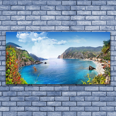 Glasbild aus Plexiglas® Bucht Landschaft