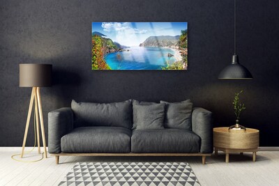 Glasbild aus Plexiglas® Bucht Landschaft