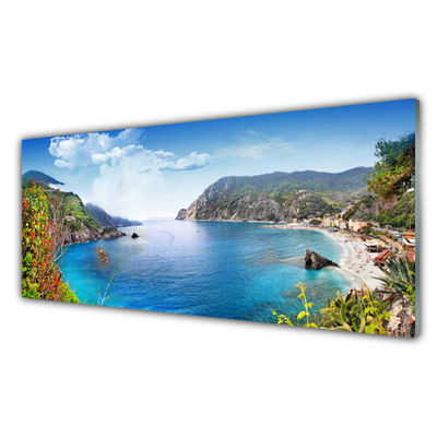 Glasbild aus Plexiglas® Bucht Landschaft