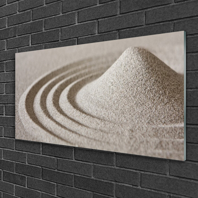 Glasbild aus Plexiglas® Sand Kunst