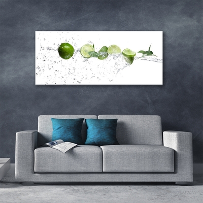 Glasbild aus Plexiglas® Limetten Wasser Küche