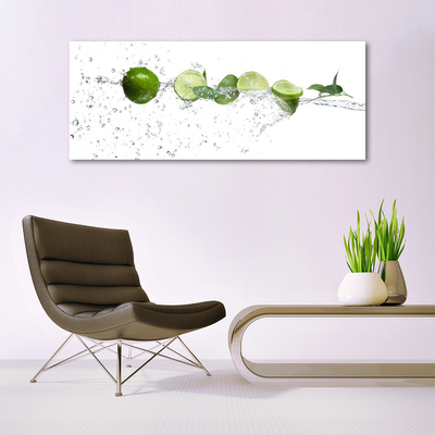 Glasbild aus Plexiglas® Limetten Wasser Küche