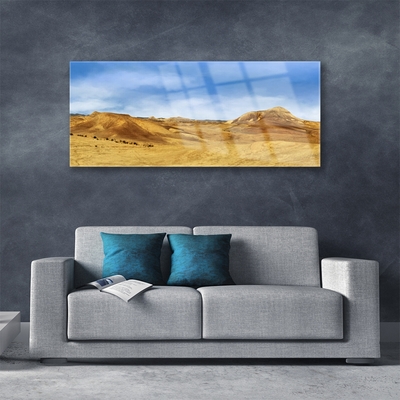 Glasbild aus Plexiglas® Wüste Landschaft