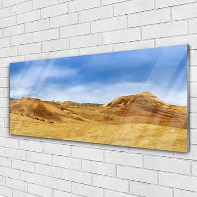 Glasbild aus Plexiglas® Wüste Landschaft