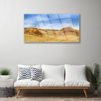 Glasbild aus Plexiglas® Wüste Landschaft