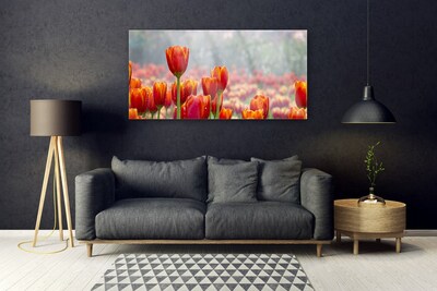 Glasbild aus Plexiglas® Tulpen Pflanzen