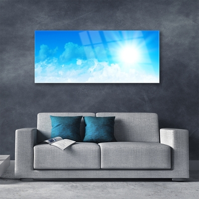 Glasbild aus Plexiglas® Sonne Himmel Landschaft