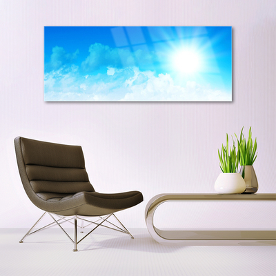 Glasbild aus Plexiglas® Sonne Himmel Landschaft