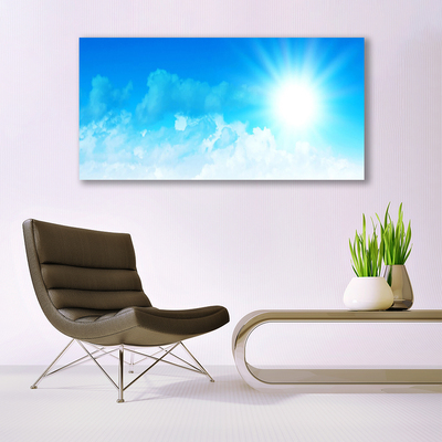 Glasbild aus Plexiglas® Sonne Himmel Landschaft