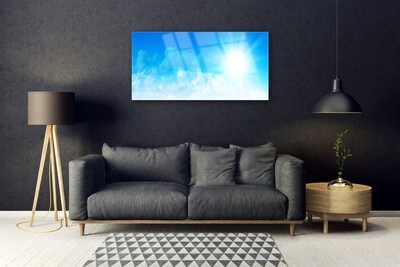 Glasbild aus Plexiglas® Sonne Himmel Landschaft