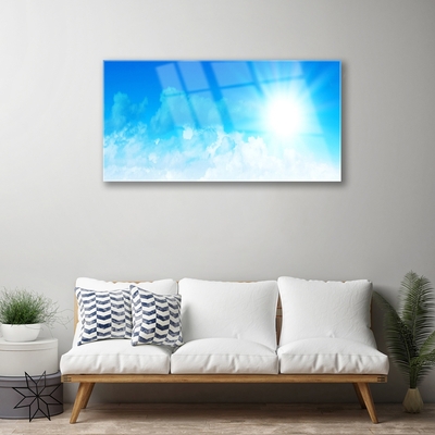 Glasbild aus Plexiglas® Sonne Himmel Landschaft