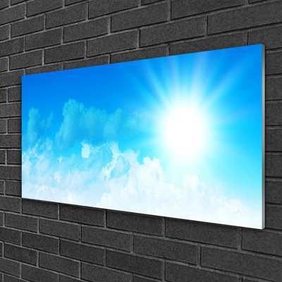 Glasbild aus Plexiglas® Sonne Himmel Landschaft