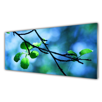Glasbild aus Plexiglas® Zweig Blätter Pflanzen