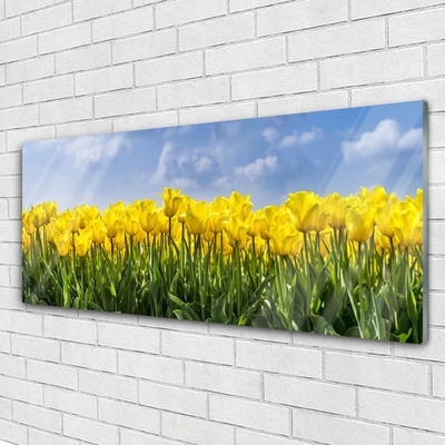 Glasbild aus Plexiglas® Tulpen Pflanzen