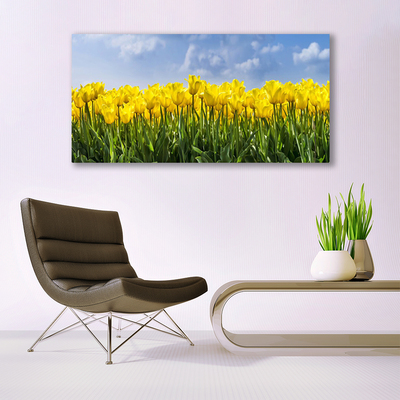 Glasbild aus Plexiglas® Tulpen Pflanzen