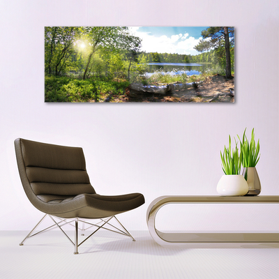 Tulup Acrylglasbilder Wandbilder Dekobild 140x70 Wüste Landschaft 