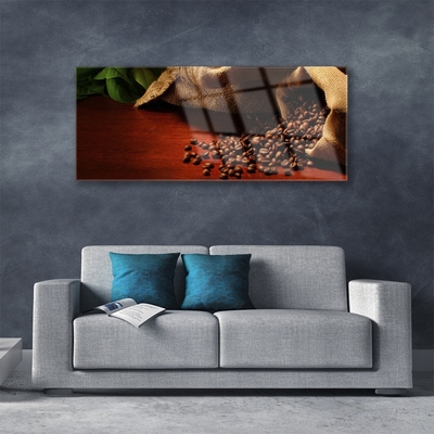 Glasbild aus Plexiglas® Kaffeebohnen Küche