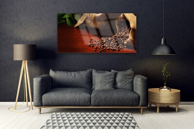 Glasbild aus Plexiglas® Kaffeebohnen Küche