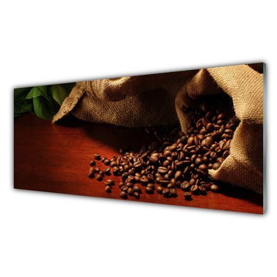 Glasbild aus Plexiglas® Kaffeebohnen Küche