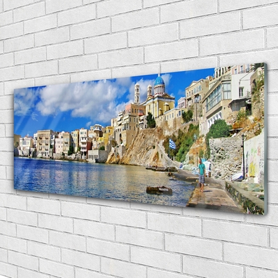 Glasbild aus Plexiglas® Stadt Meer Architektur