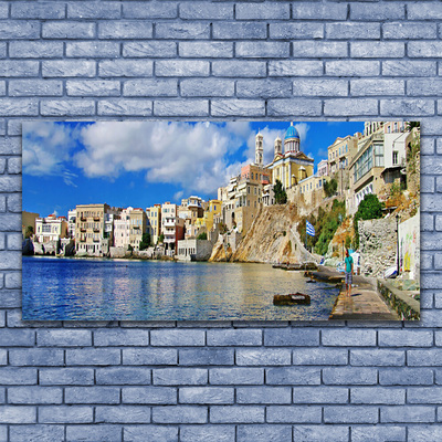 Glasbild aus Plexiglas® Stadt Meer Architektur