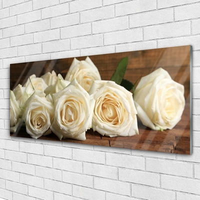 Glasbild aus Plexiglas® Rosen Pflanzen