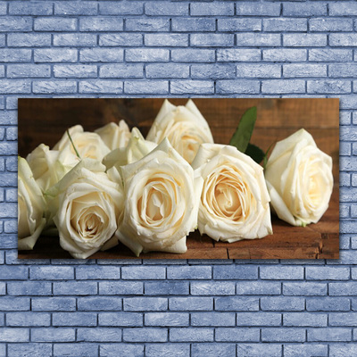 Glasbild aus Plexiglas® Rosen Pflanzen