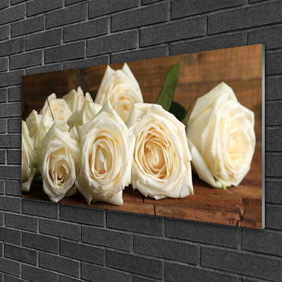 Glasbild aus Plexiglas® Rosen Pflanzen