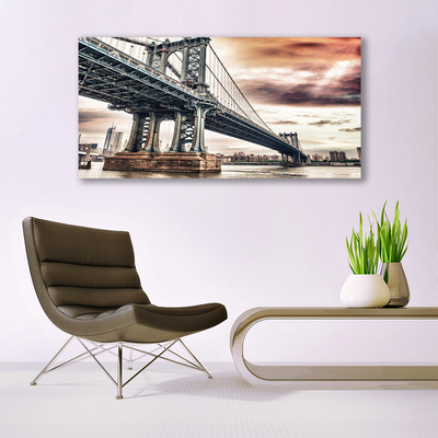 Glasbild aus Plexiglas® Brücke Architektur