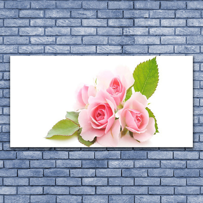 Glasbild aus Plexiglas® Rosen Pflanzen