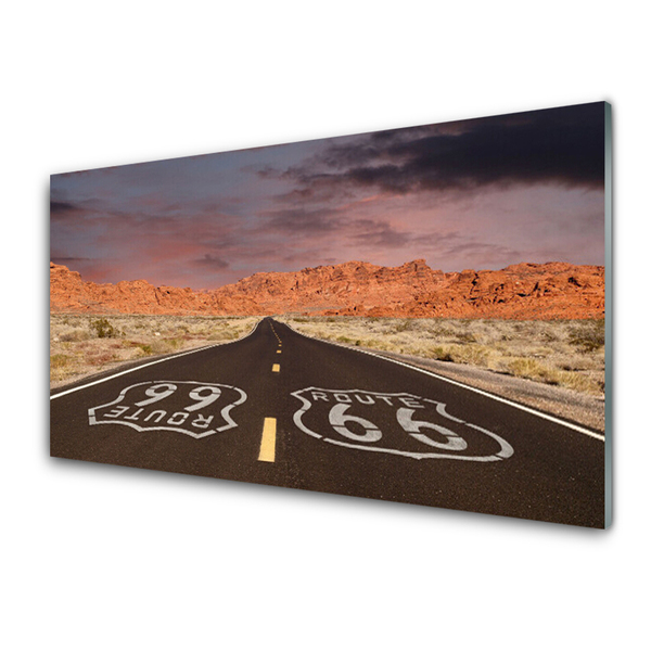 Glasbild aus Plexiglas® Straße Landschaft