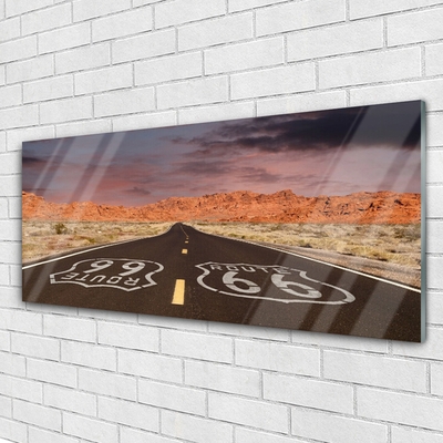 Glasbild aus Plexiglas® Straße Landschaft