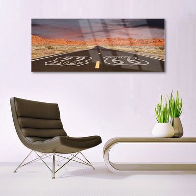 Glasbild aus Plexiglas® Straße Landschaft