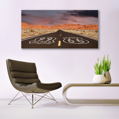 Glasbild aus Plexiglas® Straße Landschaft