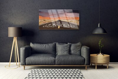 Glasbild aus Plexiglas® Straße Landschaft