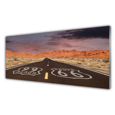 Glasbild aus Plexiglas® Straße Landschaft