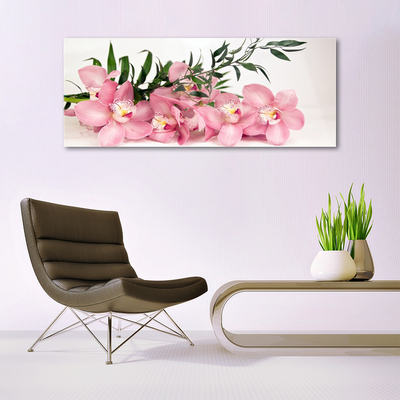 Glasbild aus Plexiglas® Blumen Blätter Pflanzen