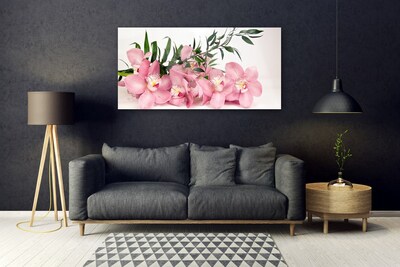 Glasbild aus Plexiglas® Blumen Blätter Pflanzen