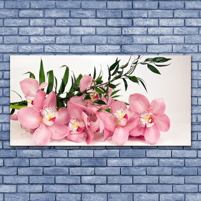Glasbild aus Plexiglas® Blumen Blätter Pflanzen