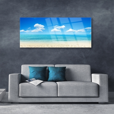 Glasbild aus Plexiglas® Strand Meer Landschaft