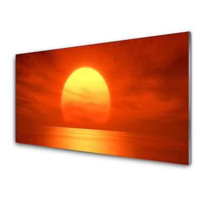 Glasbild aus Plexiglas® Sonne Landschaft